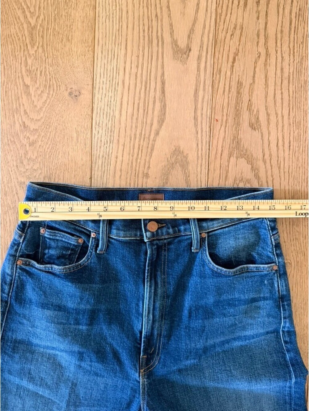 MOTHER High Waisted Bookie Sneak Bootcut Jeans 31 - Picture 9 of 9